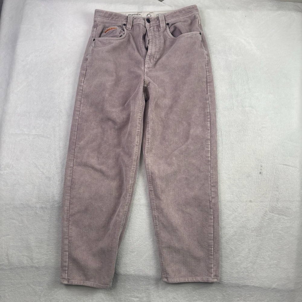 Y2K Empyre Relaxed Pink Corduroy Pants Skater Distressed Mens 28" Waist x 26" L